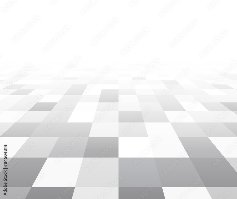 Perspective checkered surface. Perspective checkered surface.