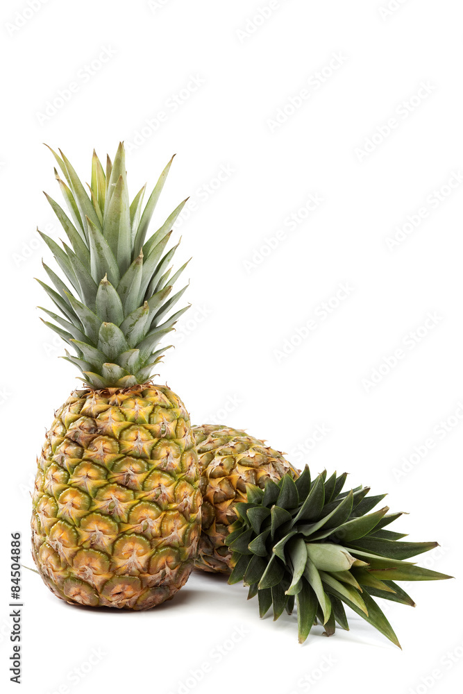Pineapple fruit on a white background. Pineapple fruit on a white background.