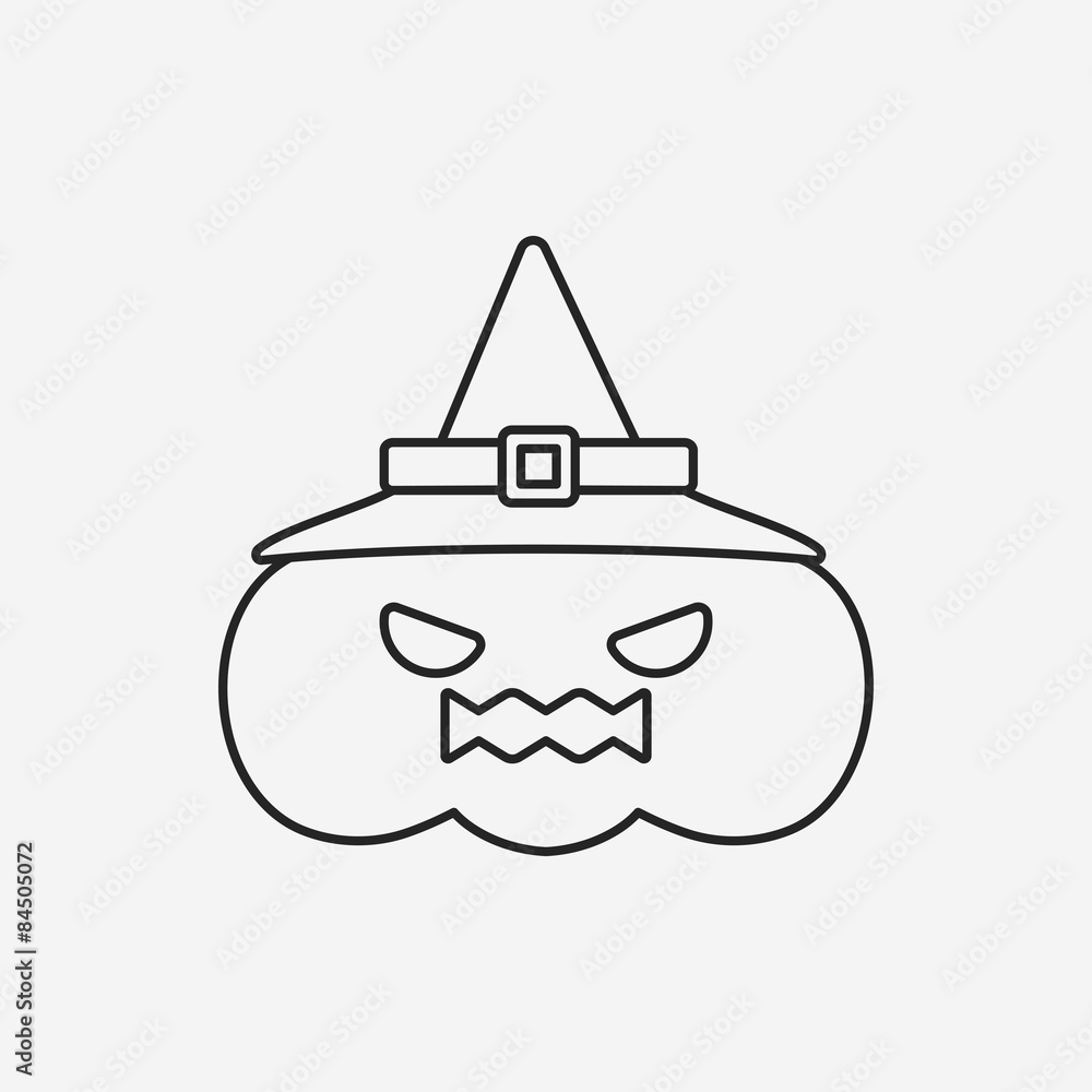 halloween pumpkin line icon halloween pumpkin line icon