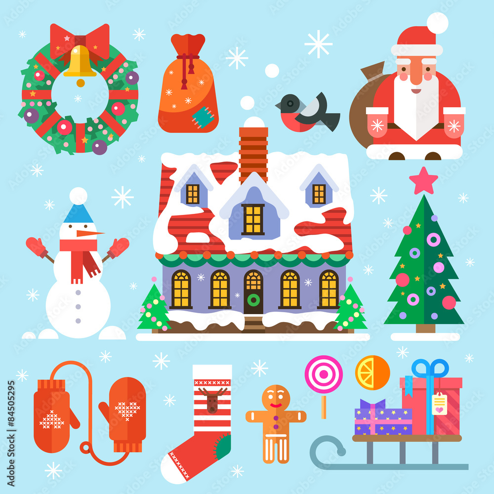 Symbols of New Year and Christmas Symbols of New Year and Christmas