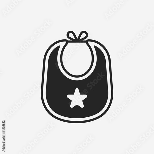 Baby bib icon