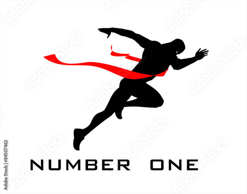 number one, finish line, winner