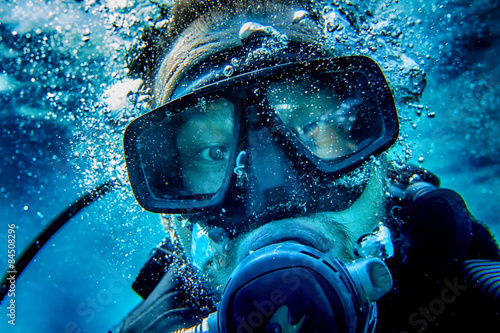 diver selfy photo