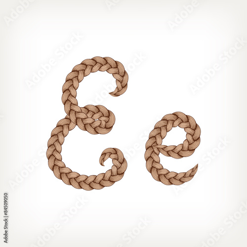 Braids hair font