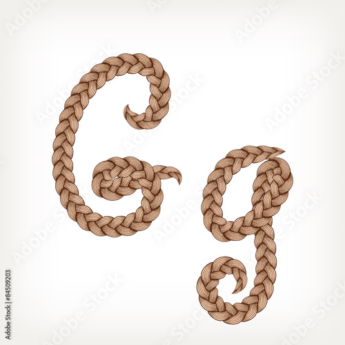 Braids hair font