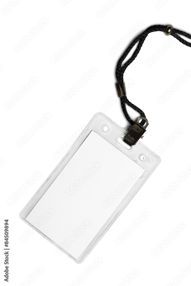 Fototapeta premium Lanyard, Badge, Name Tag.