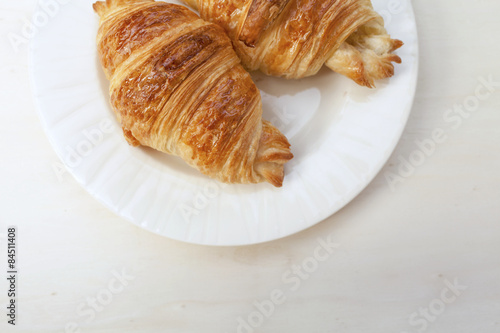 Closeup Croissant background 