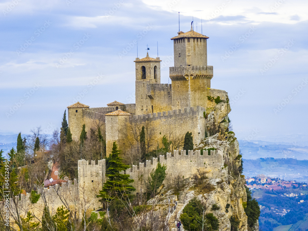 Castle of San Marino on the hill Castle of San Marino on the hill