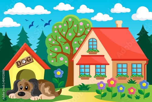 House with dog theme 2