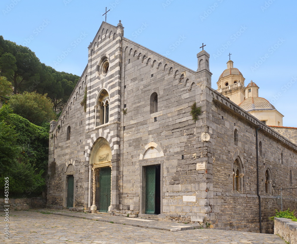 Die Kirche San Lorenzo in Porto Venere / Ligurien