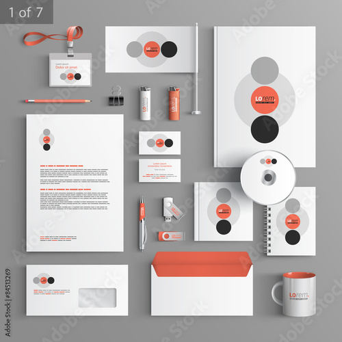Stationery template design
