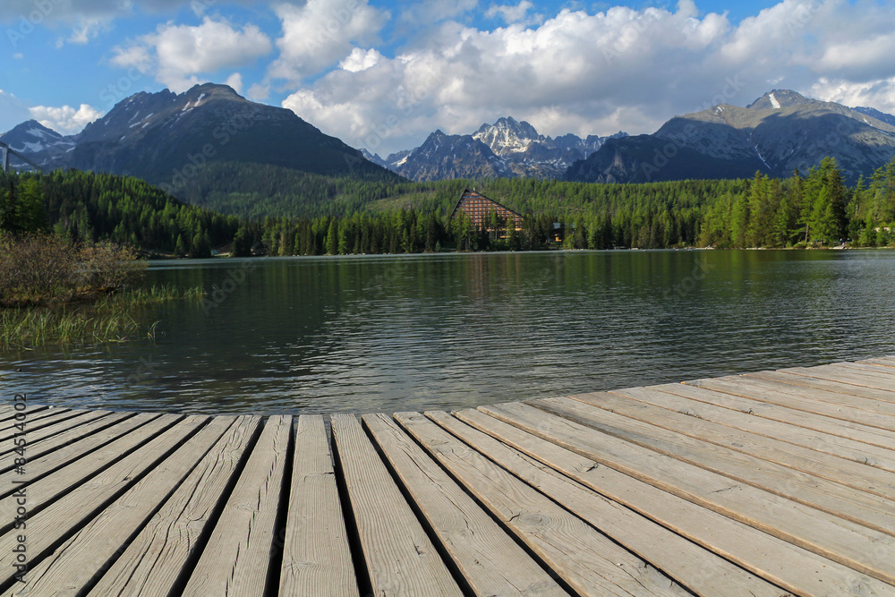 beautiful lake in Slovakia Tatra Mountains -Strbske Lake