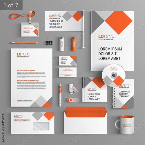 Stationery template design