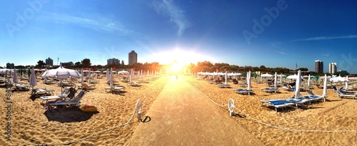 Awesome day at the Beach in Lignano Sabbiadoro Italy photo