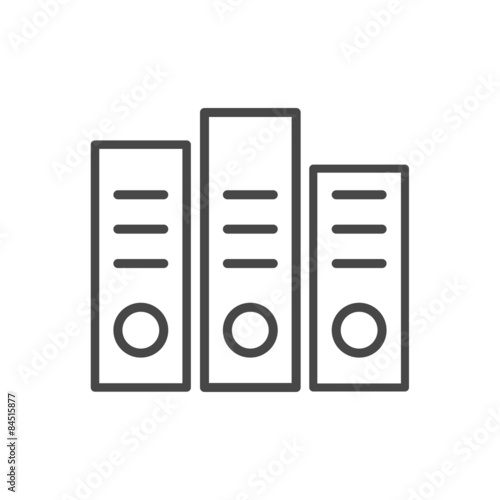 Thin lines web icon