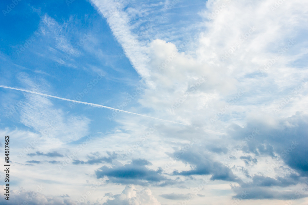 Blue cloudy sky texture. Blue cloudy sky texture.