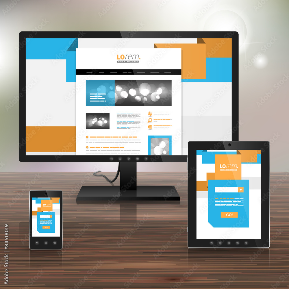 Corporate template design with applications Corporate template design with applications