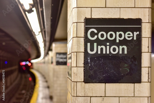 Astor Place Subway Station - New York City photo