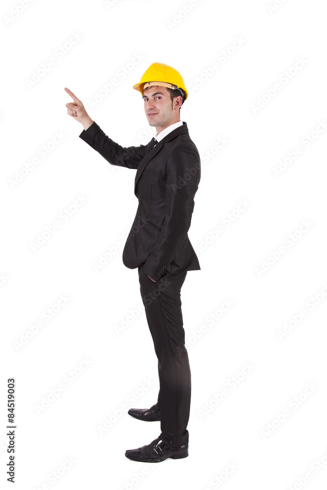 site manager pointing site manager pointing