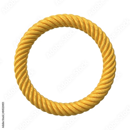 Fotografie twisting circular shape.isolated on white.