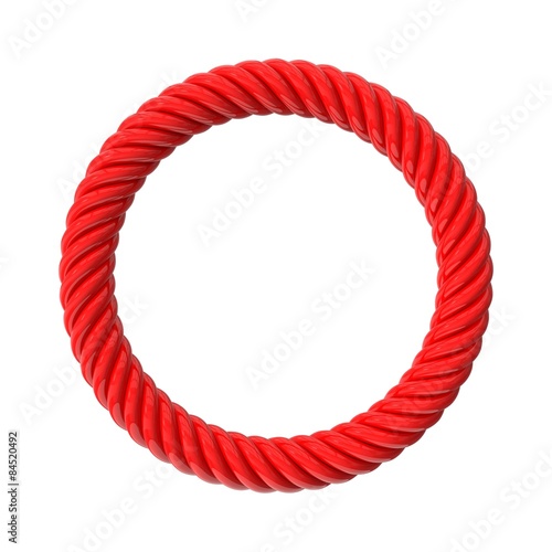 Fotografie twisting circular shape.isolated on white.