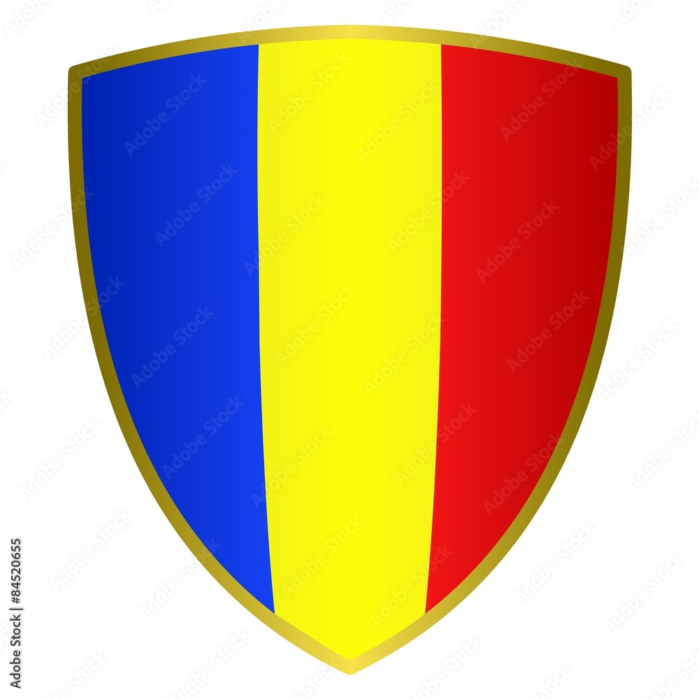 Fototapeta premium Ecusson Roumanie