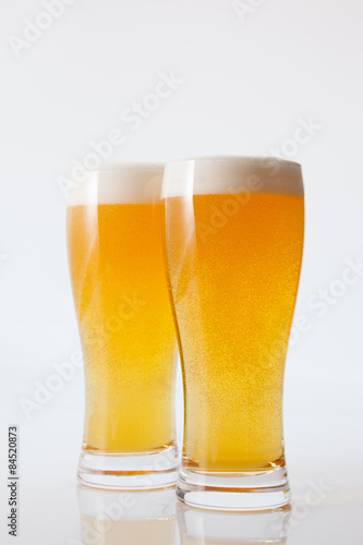 グラスビール2杯