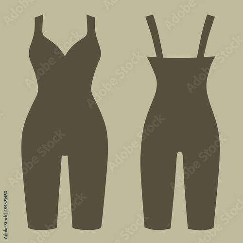 Woman silhouette slimming underwear