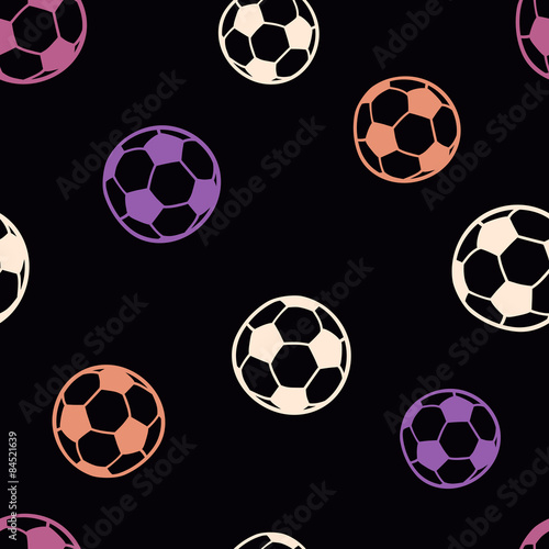seamless pattern  sports balls