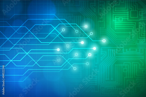 Abstract technology circuit board vector background