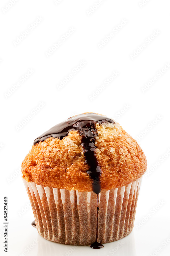 Muffin with liquid chocolate Muffin with liquid chocolate