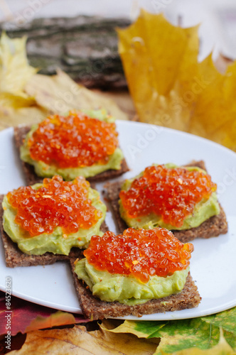 Caviar And Avocado Appetizer