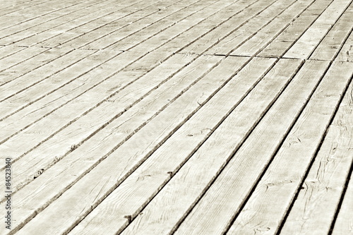 wooden planks perspective shot