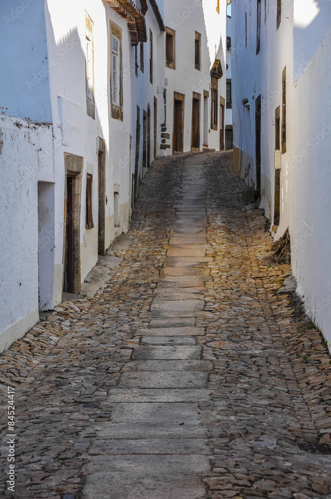 Calle empedrada, Marvao, Portugal, Alentejo