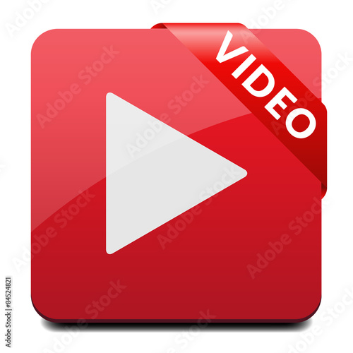 Roter Video Button