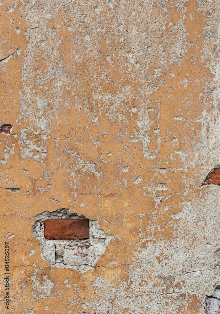 Fragment of old weathered brick wall Fragment of old weathered brick wall