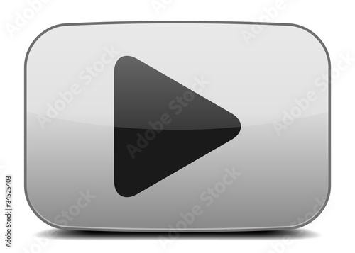 Grauer Play Button
