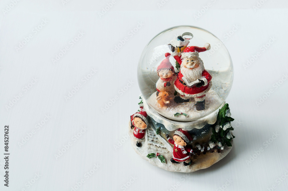 Snow globe with Santa Claus inside
