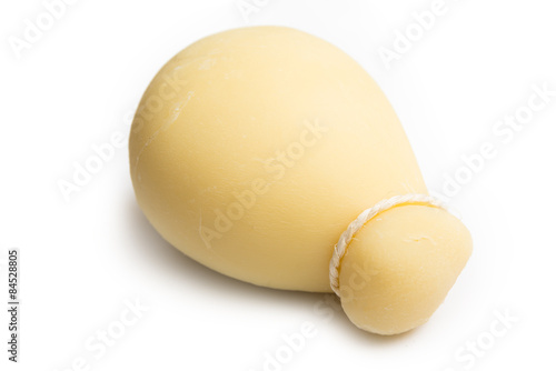 Provola isolata su fondo bianco, Italian cheese