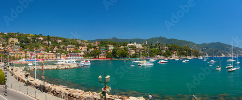 Panoramic view of Italian coast in the Santa Margherita