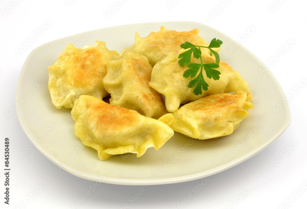 podsmażane pierogi