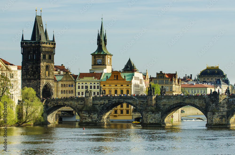 Charles (Karluv) Bridge in the Old Town of Prague (Czech Republic)