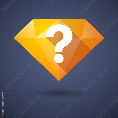 Diamond icon with a question sign