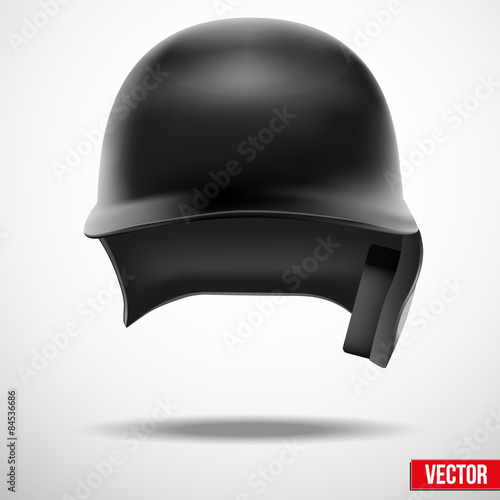 Baseball helmet front view vector. isolated