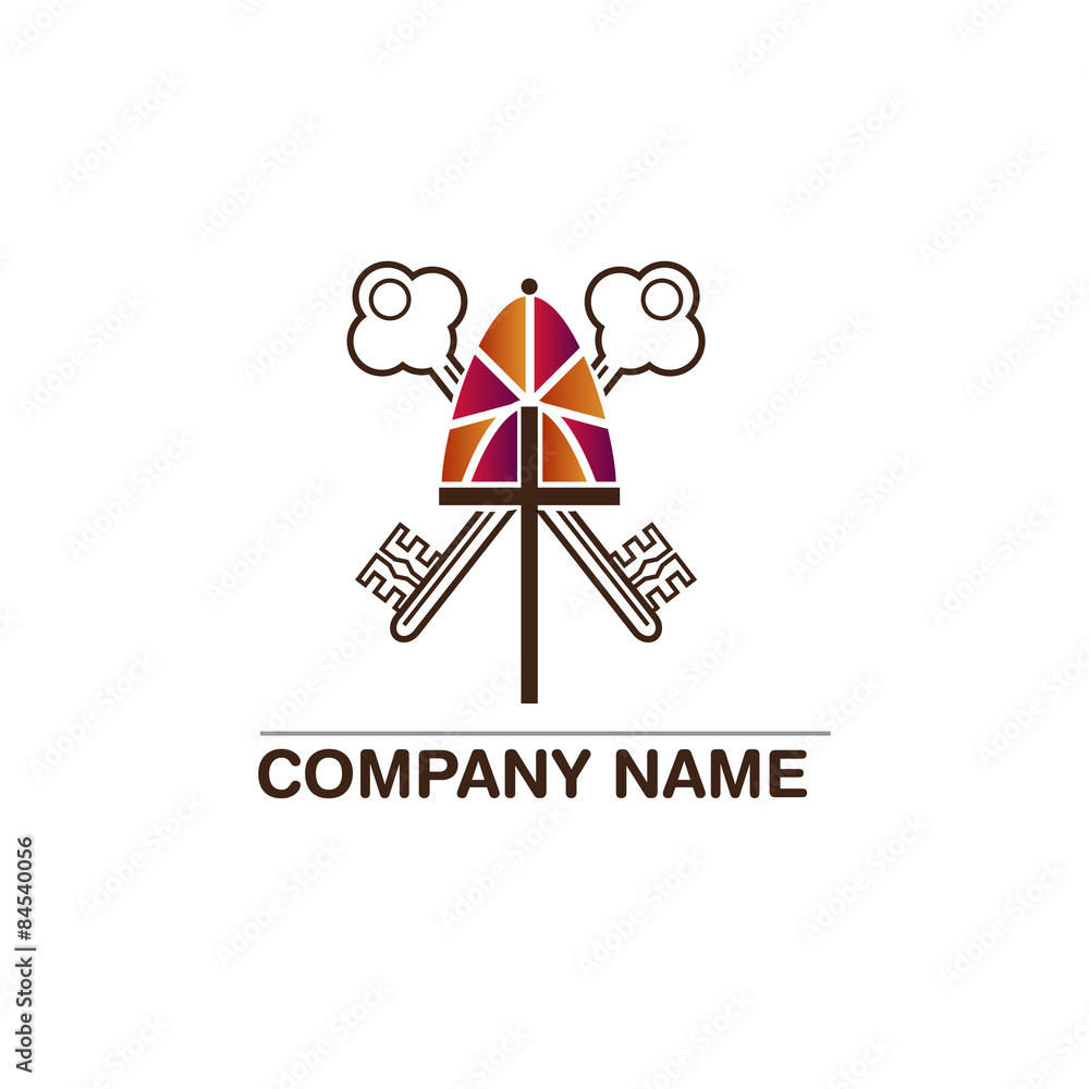 Template logo for churches and Christian organizations cross on Template logo for churches and Christian organizations cross on
