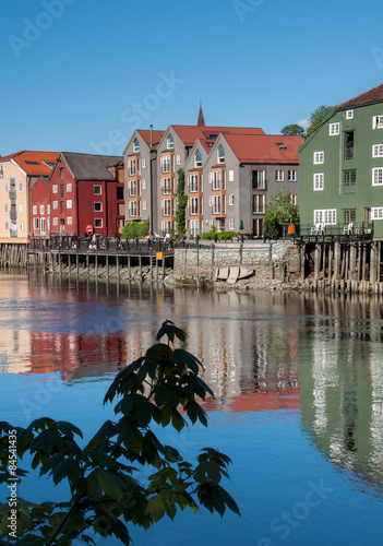 trondheim old town  view photo