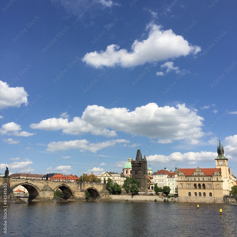 Prague boat view