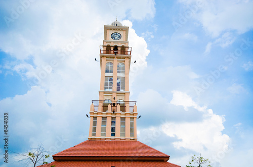 Clock tower in Kelantan, Malaysia photo