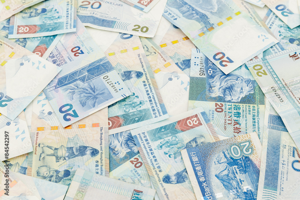 Twenty dollar Hong Kong dollar Twenty dollar Hong Kong dollar