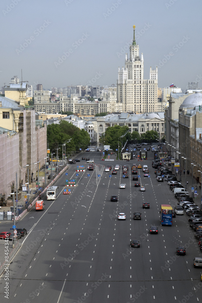 Fototapeta premium Новая площадь в Москве.